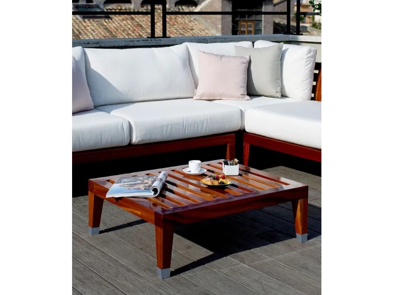 Tavolino C'est la Vie in mogano di Unopiu