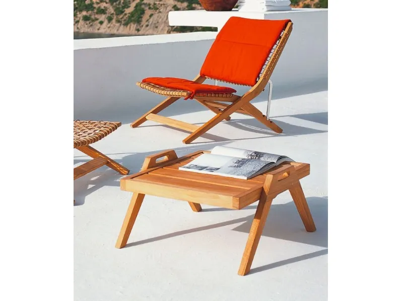 Tavolino in teak Synthesis di Unopiu