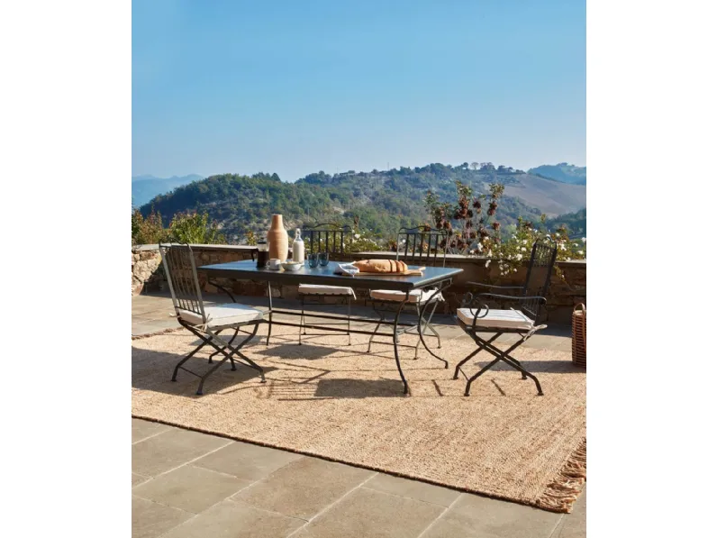 Tavolo e Sedie Toscana in ferro di Unopiu