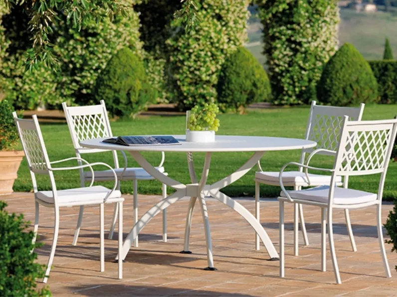 Tavolo rotondo in metallo Valentino di Vermobil