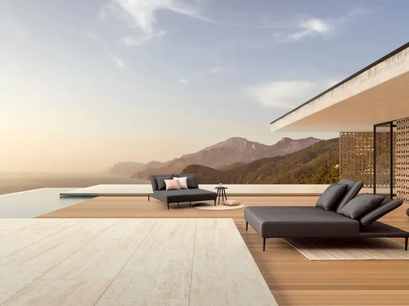 Lettino doppio Viper di Bizzotto