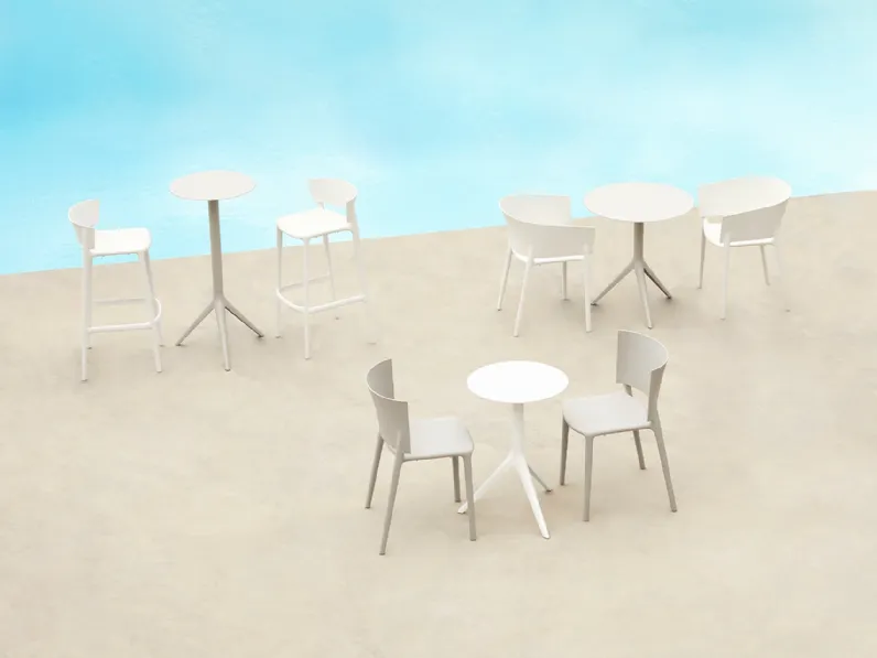 Sedia, sgabello e tavolini Africa di Vondom