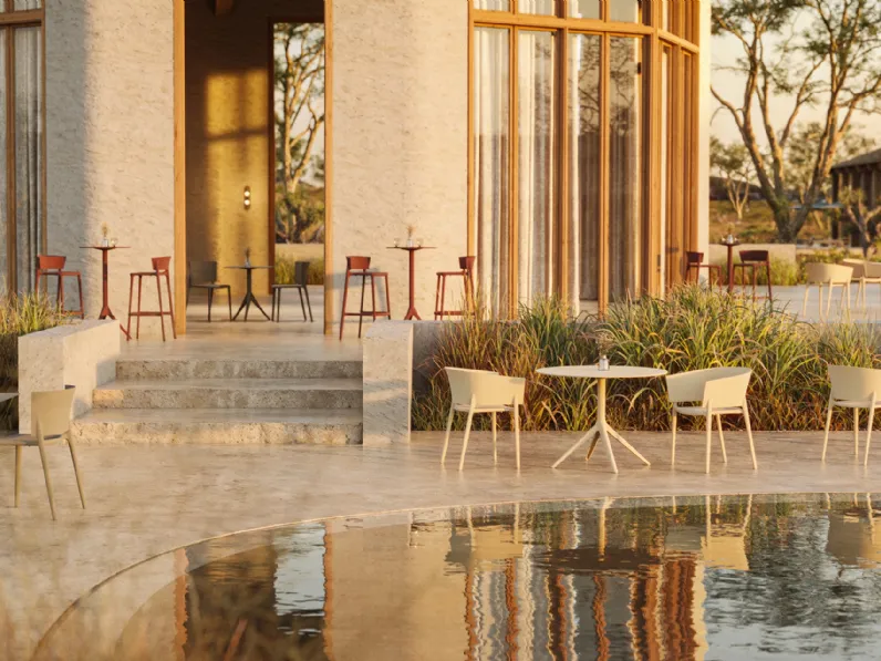 Sedia, sgabello e tavolini Africa di Vondom