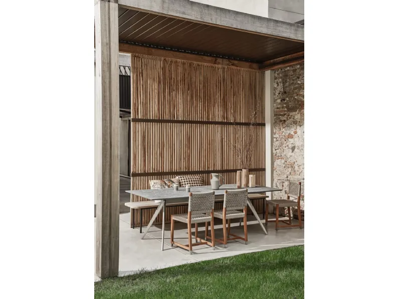 Tavolo in pietra Zefiro Outdoor di Flexform