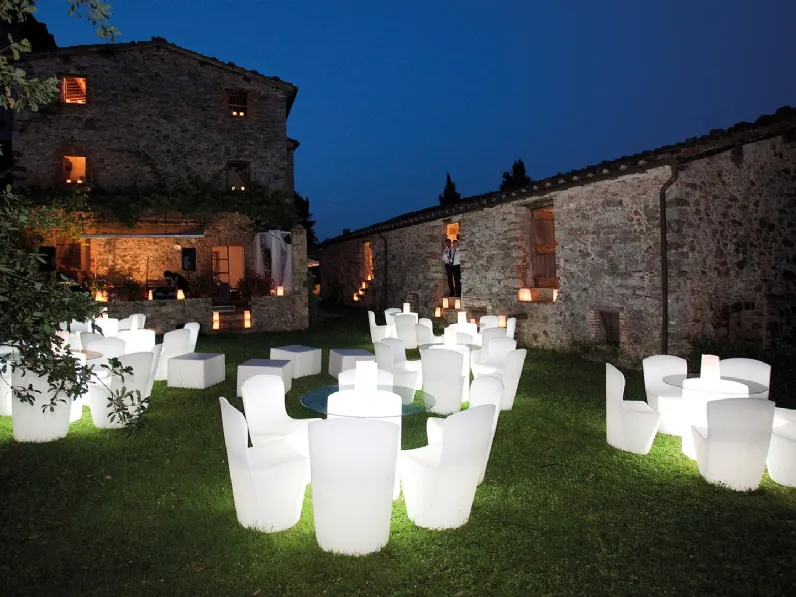 Sedia luminosa per esterno Zoe di Slide