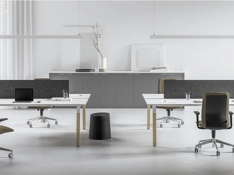 Scrivania operativa 6x3A di Ultom