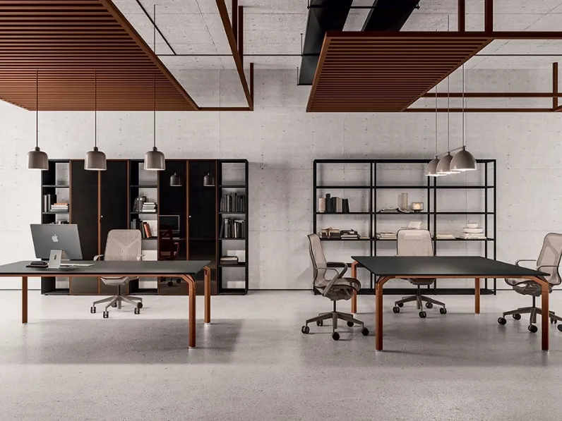 Scrivania Direzionale Yoga Laccato di About Office