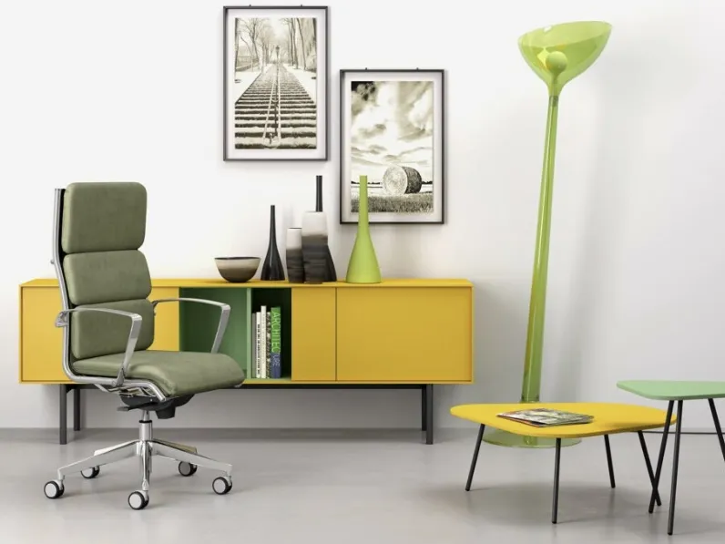 Poltrona Direzionale in ecopelle Alfa Master di Sedie Brianza