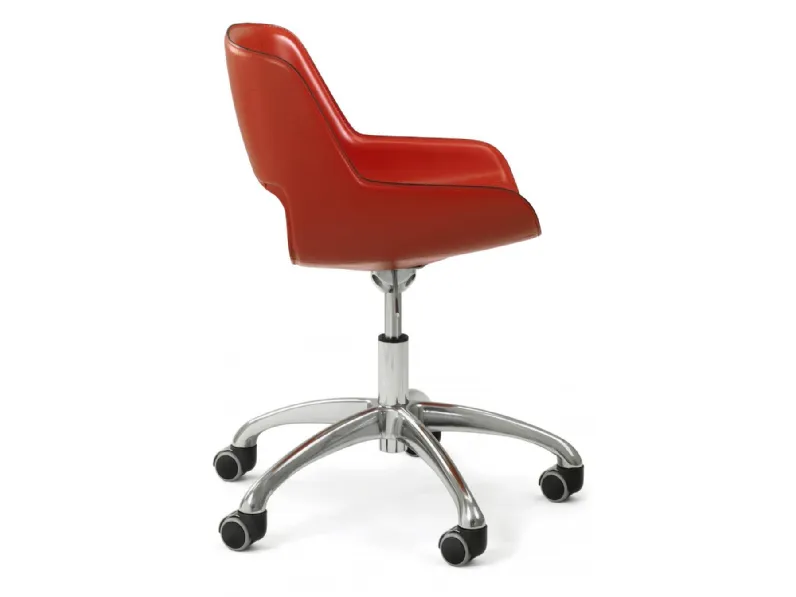 Seduta operativa Amaranta su ruote di Enrico Pellizzoni