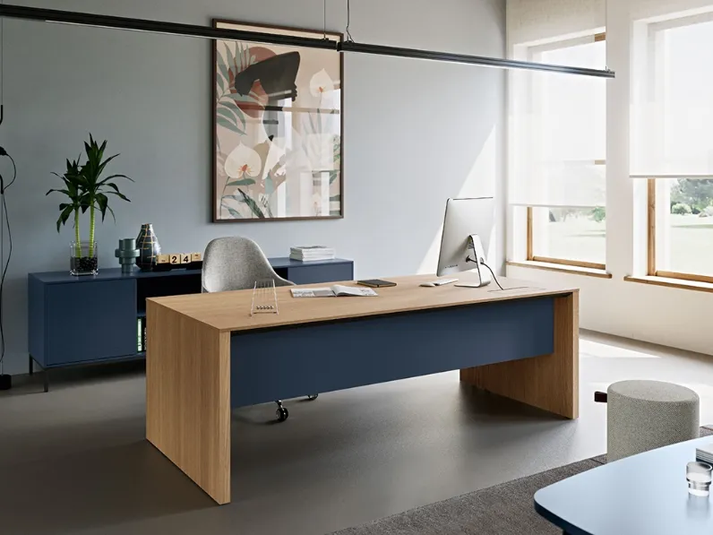 Scrivania Direzionale in Rovere Anyware di Martex
