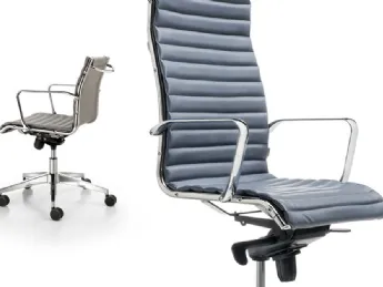 La poltrona direzionale Argenta di LTForm offre un design elegante e confortevole.