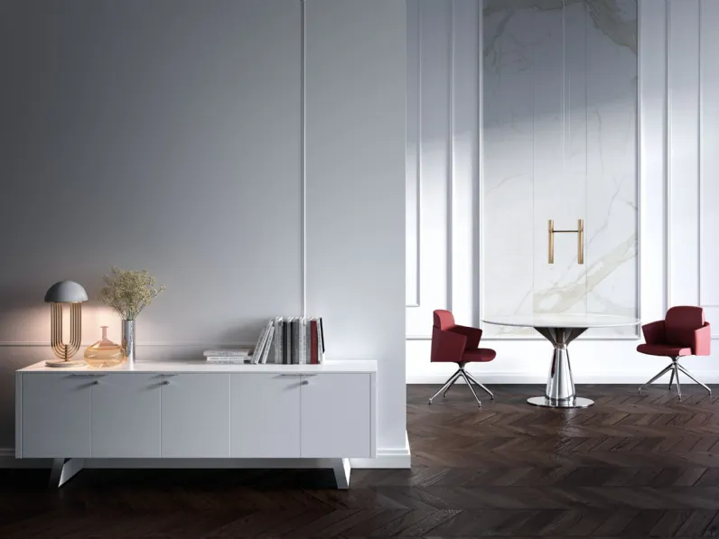 Armadio Archivio Metar in laccato opaco di Bralco