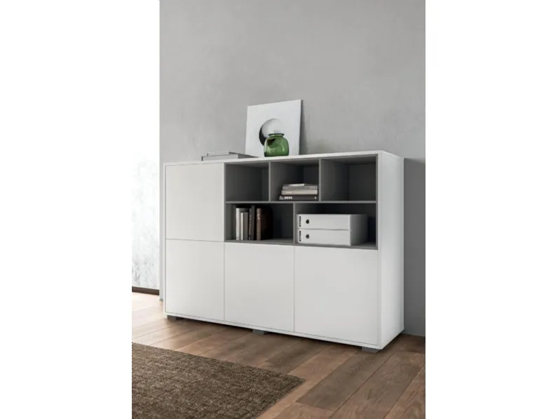 Mobile Ufficio Aura Madia con inserti di Walco