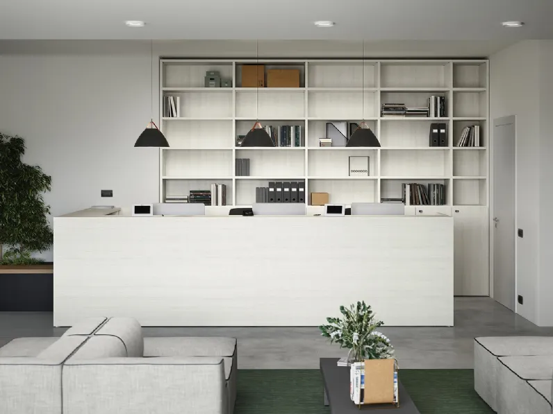 Bancone Reception 14A in melaminico di Cinquanta3