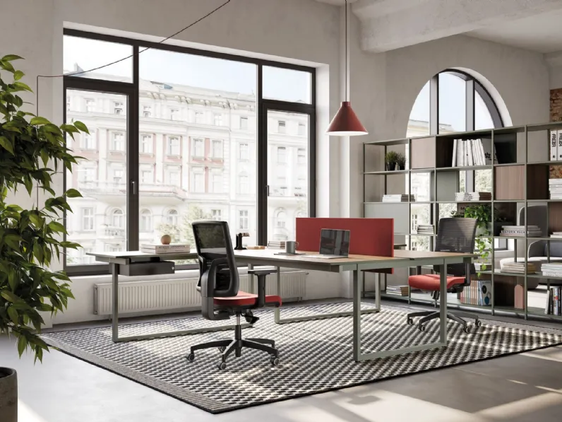 Scrivania Operativa Be1 per Team di Frezza