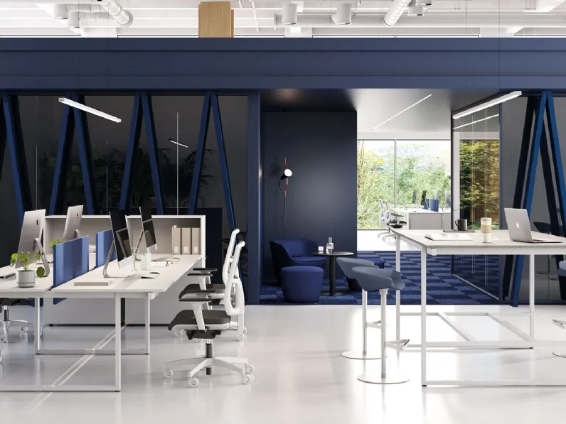 Scrivania Operativa Be1 per Team di Frezza