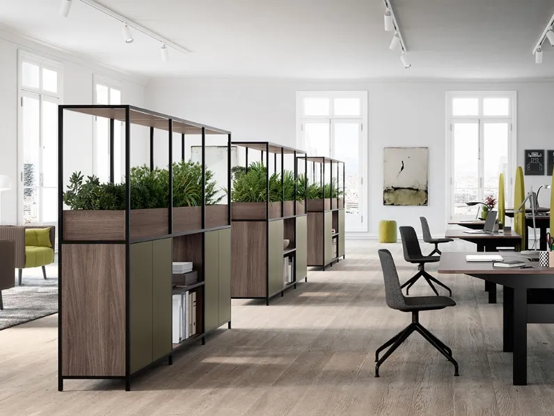 Armadio Ufficio Laccato Biblos Grid di Martex