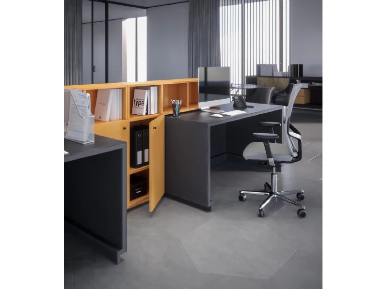 Bancone Reception Bridge in laccato di Estel