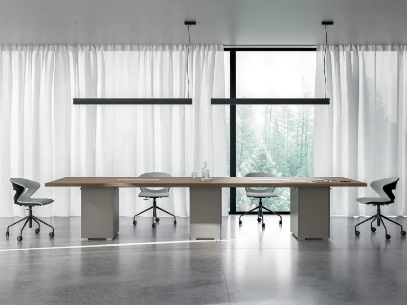 Scrivania direzionale per sala riunioni Bruce di Walco