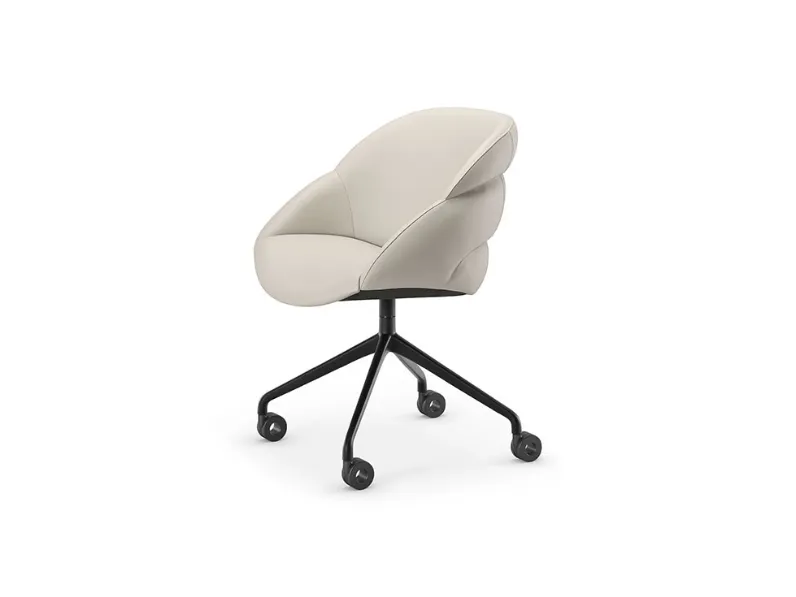 Sedia operativa girevole Camilla Wheels di Cattelan Italia