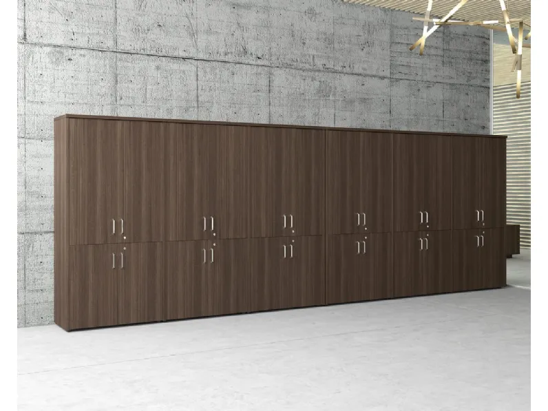 Armadio per Ufficio Forma in melaminico finitura Samui di Compir