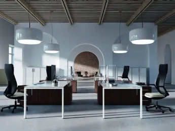 Scrivania Operativa Stratos Vetro