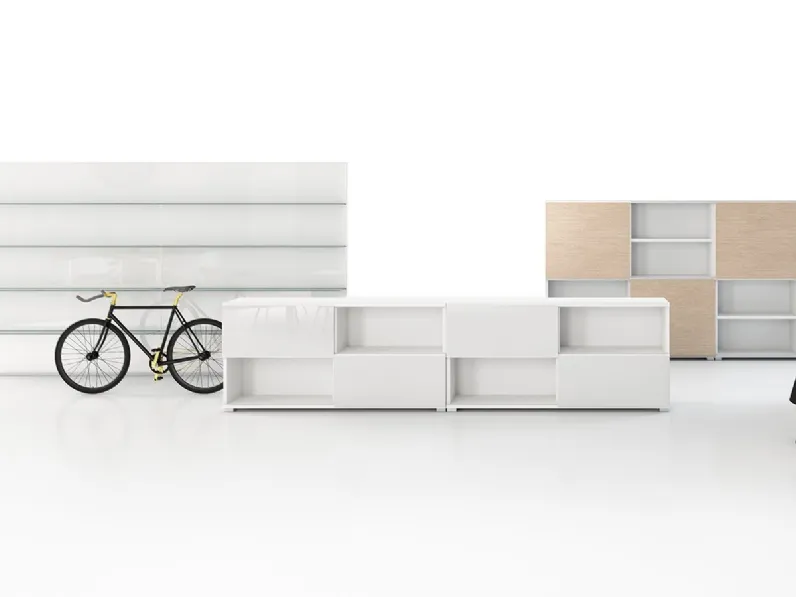 Mobile Ufficio Contenitori Universali DV503 con vani a giorno in melaminico di DVO