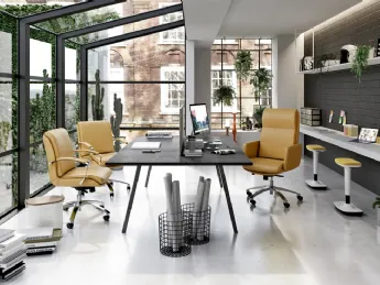 Poltrona direzionale Croma Vip: design firmato LTForm, comfort assoluto.