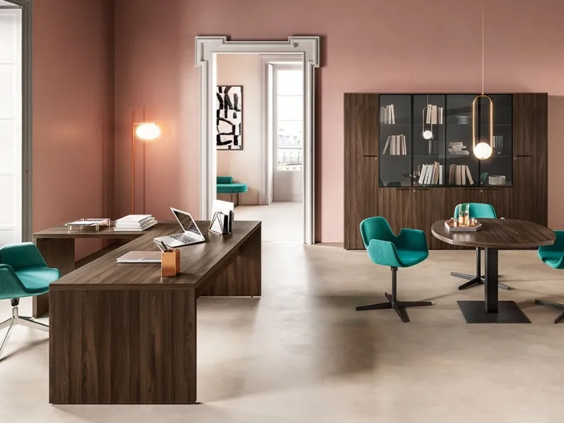 Scrivania Direzionale Funny Plus Fianco Legno di About Office