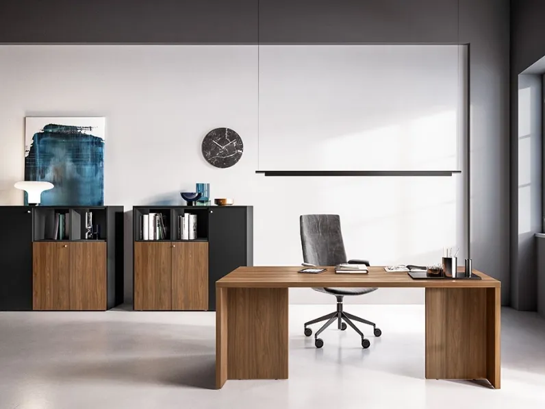 Scrivania Direzionale Funny Plus Fianco Legno di About Office