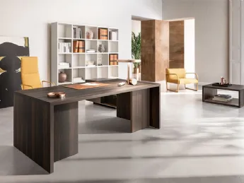 Scrivania Direzionale Funny Plus Fianco Legno