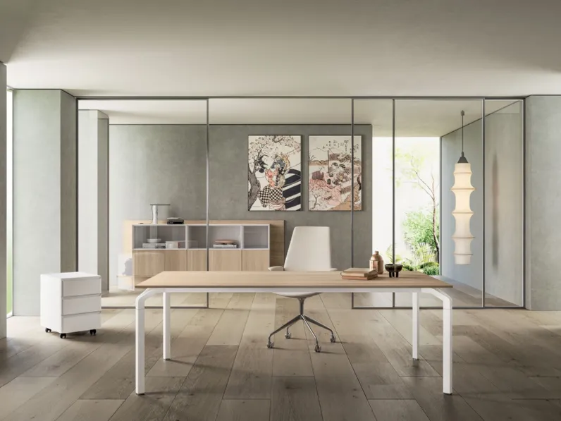Scrivania Direzionale Yoga Melaminico di About Office
