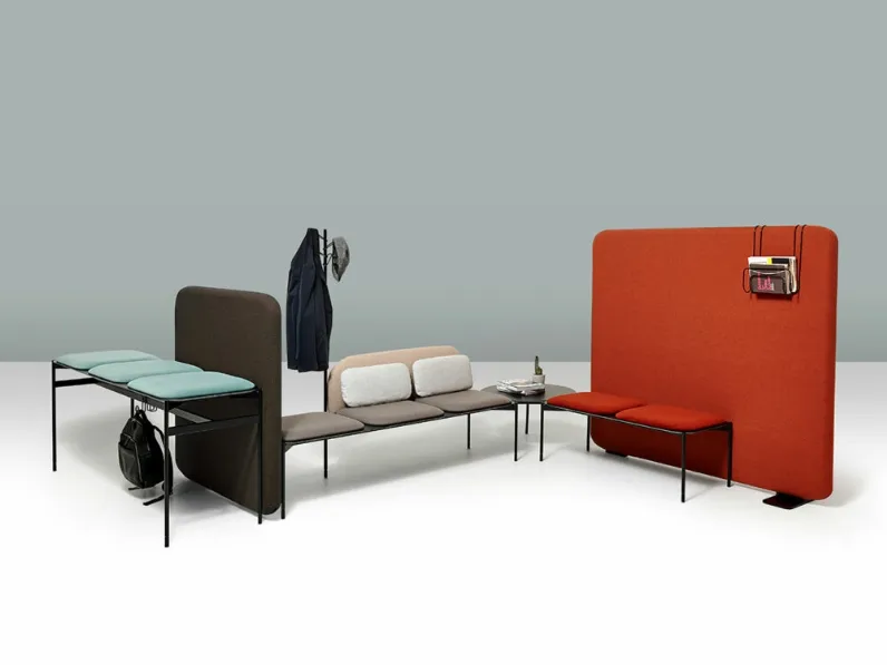 Divano ospiti e attesa Snake di Diemmeoffice