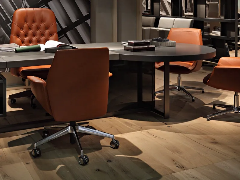 Sedia Ospiti Downtown Visitor di Poltrona Frau