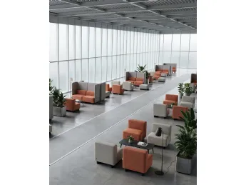 La seduta da attesa Dual Modular Soft Seating di Vaghi offre un design modulare e confortevole per s