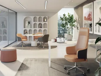 Poltrona Direzionale Edgar di LTForm: eleganza ergonomica per il tuo ufficio.