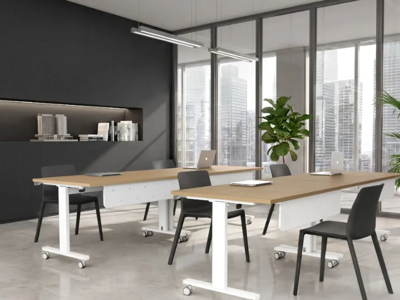 Scrivania Operativa Electric Exalto and Flip Desk di Della Rovere