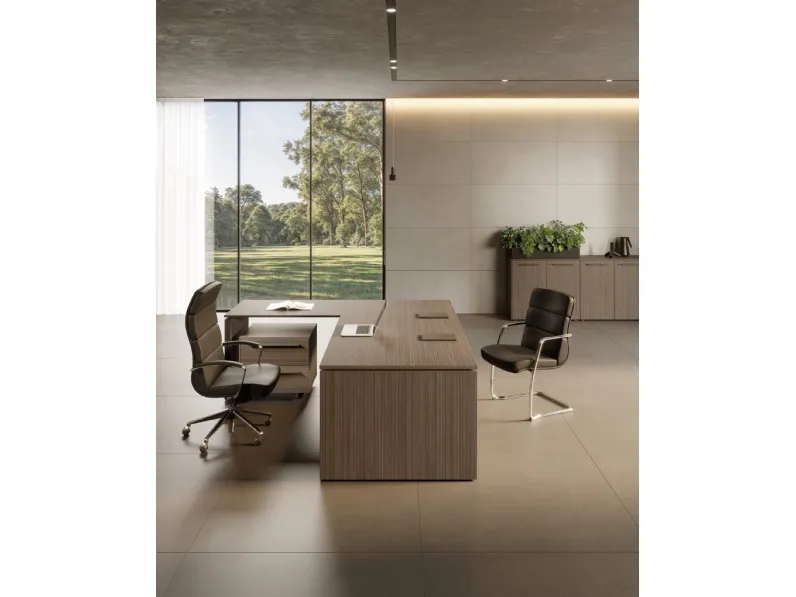 Scrivania direzionale EOS di Las Mobili