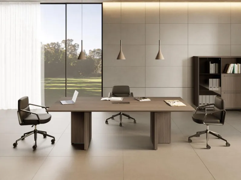 Scrivania direzionale EOS di Las Mobili