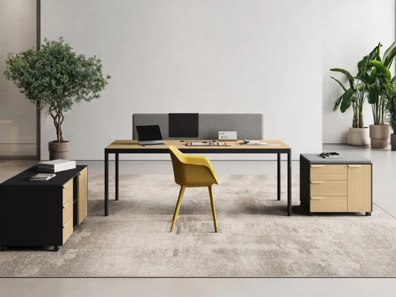 Scrivania operativa Fil Rouge di Las Mobili