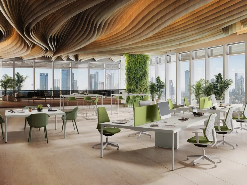 Scrivania operativa Fil Rouge di Las Mobili