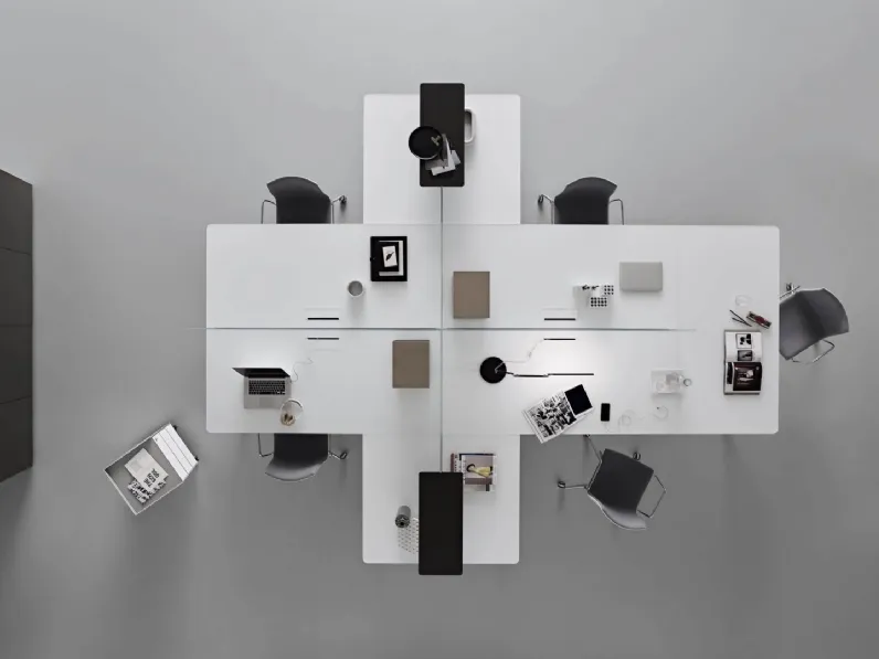 Scrivania Operativa Flat System di Rimadesio