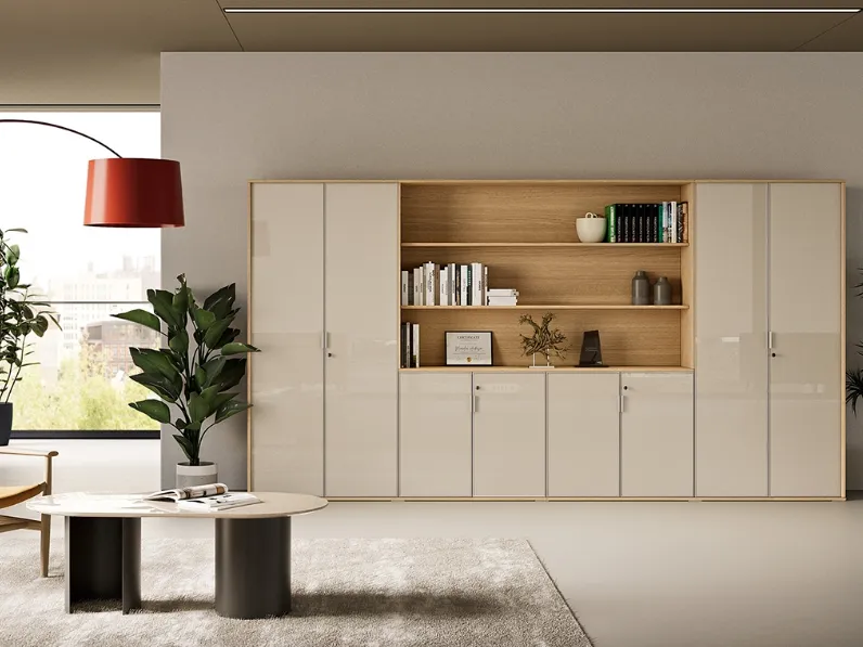 Armadio in vetro con anta battente Galaxy di Martex