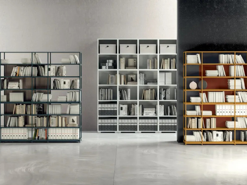 Mobile Ufficio Libreria Halite in melaminico o metallo di MobilOfficeFurniture
