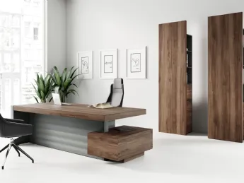 Jera Scrivania direzionale Noce Bali