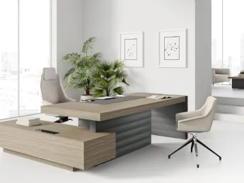 Jera Scrivania direzionale Olmo Grey