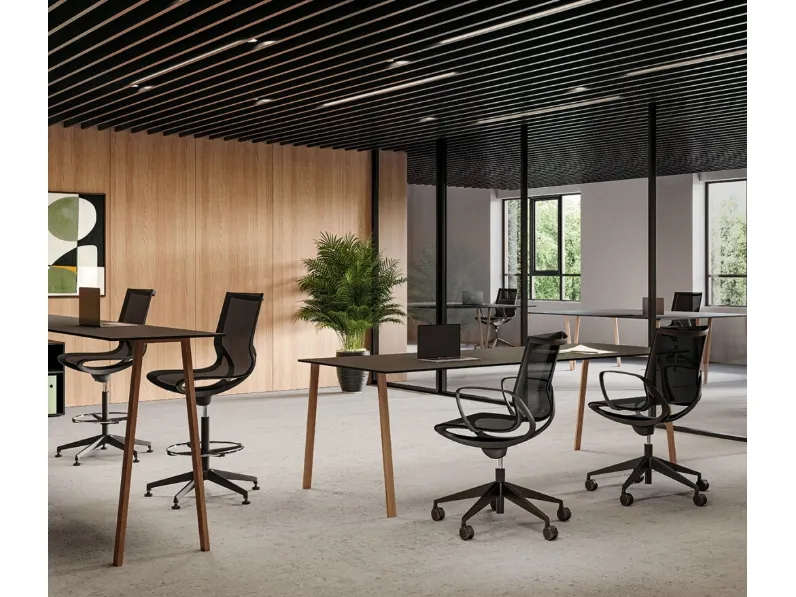 Seduta Operativa in tessuto tecnico Key Line di Kastel