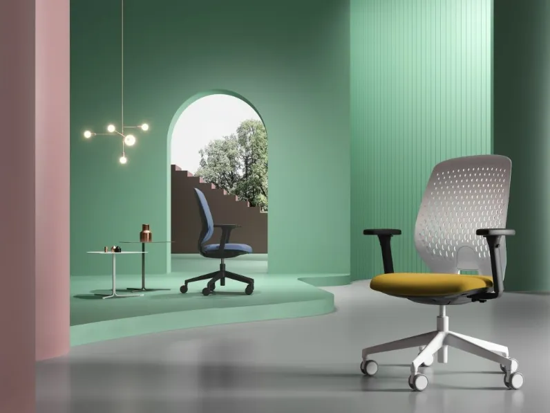 Seduta Operativa con schienale in polipropilene Key Smart di Kastel