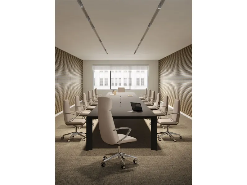 Poltrona Direzionale in ecopelle Klivia di Kastel