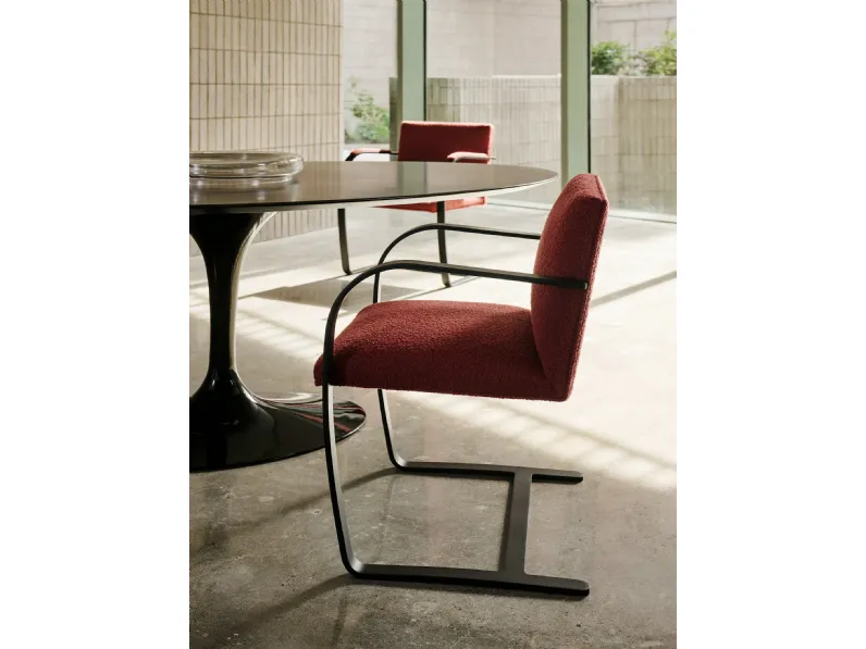 Seduta Ospiti Brno Flat Bar Side Chair di Knoll